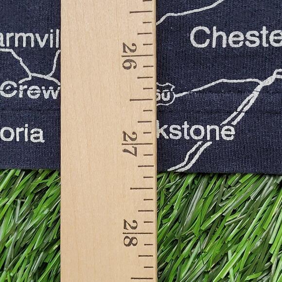 Pennsylvania City Map Shirt Large 23x27 Blue White AOP - Picture 8 of 13